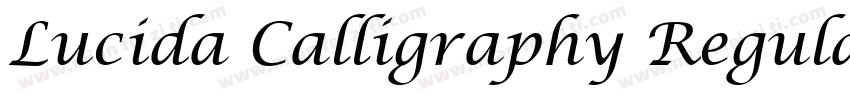 Lucida Calligraphy Regular Italic字体转换